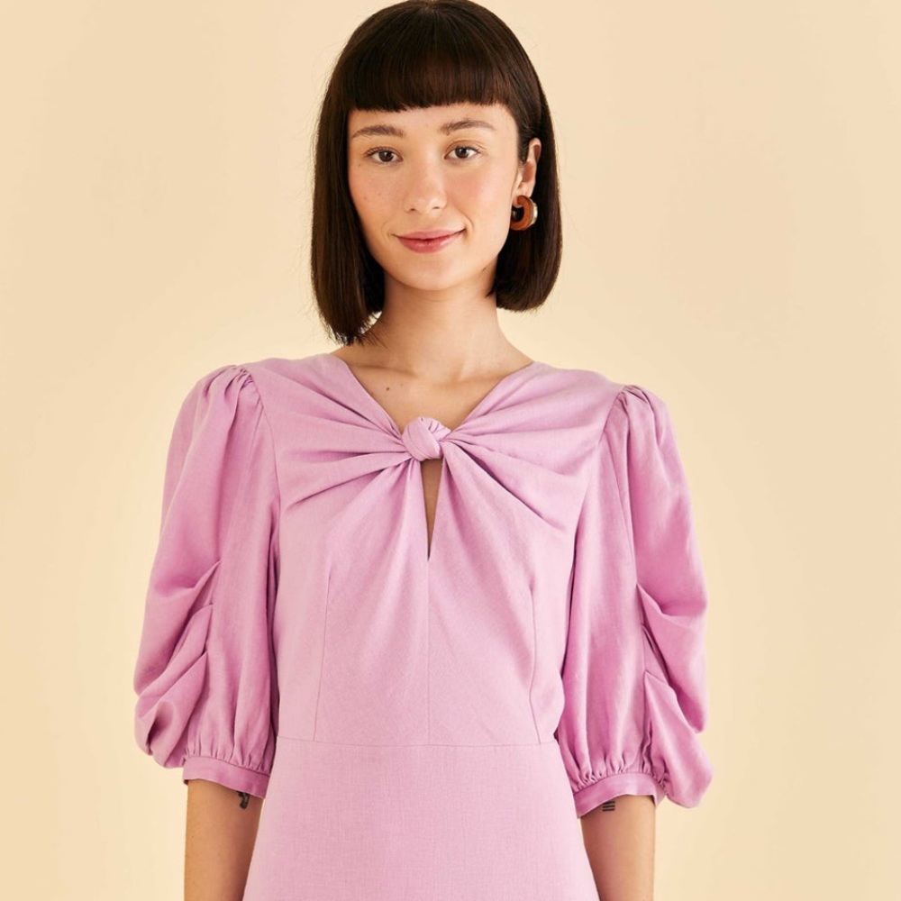 Farm Rio | Lilac Mini Dress - Picture 3 of 11
